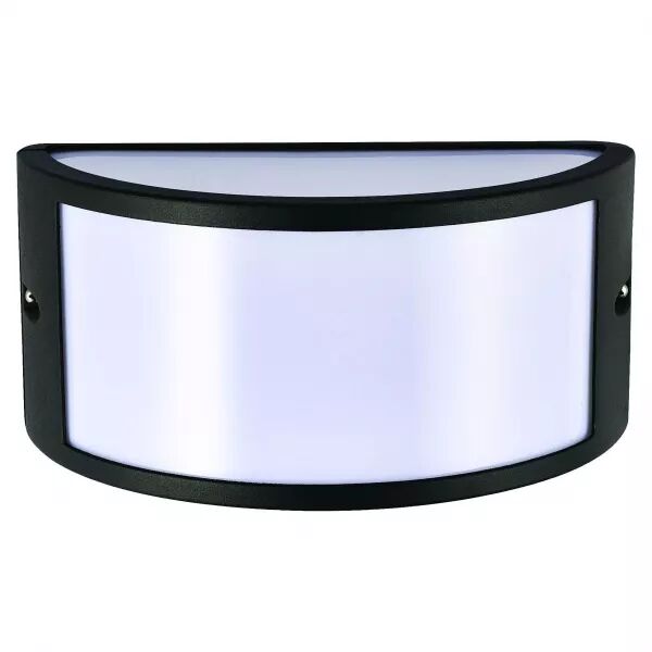 VELAMP - Applique LED en demie lune  E27. Design moderne. IP54. Anthracite (IS701)