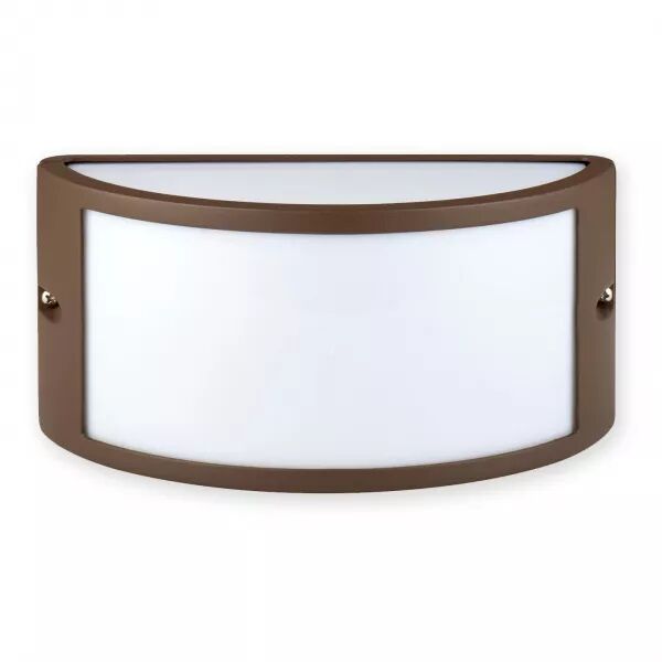 VELAMP - Applique murale en demi-lune E27. Design moderne. IP54. Corten (IS701-C)