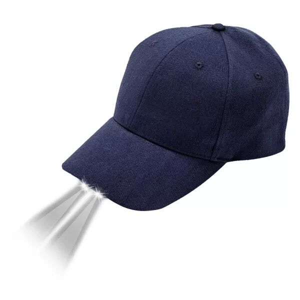 VELAMP - BATCAP : casquette de baseball avec lumi�re LED rechargeable. Bleu (CAP104)
