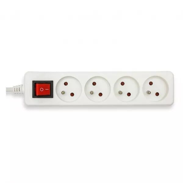 VELAMP - Bloc multiprise 4x16A avec interrupteur, 1m, CE & NF (MULTIP-FR-I-4)