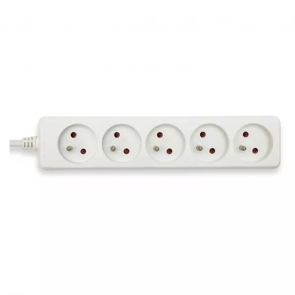 VELAMP - Bloc multiprise 5x16A, 1m H05VV-F3G1.0MM2, CE & NF (MULTIP-FR-5)