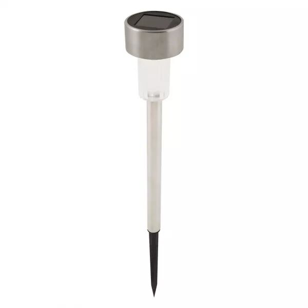 VELAMP - BLOSSOM: Borne lumineuse solaire de jardin, finition aluminium (SPK03)