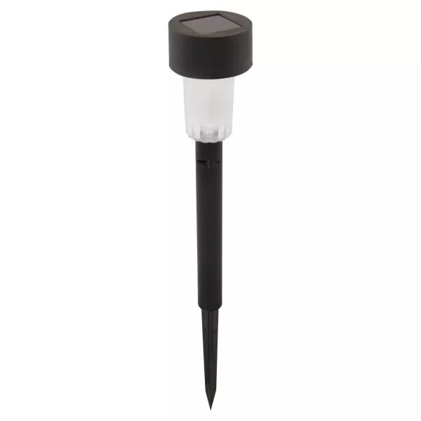 VELAMP - BLOSSOM: Borne lumineuse solaire de jardin, noire (SPK02)