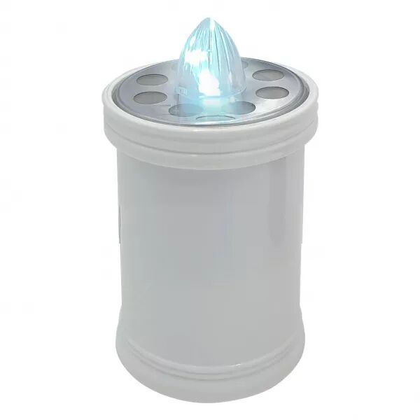 VELAMP - Bougie votive Led, 60 jours, blanche avec lumi�re intermittente blanche. (IL018-B)