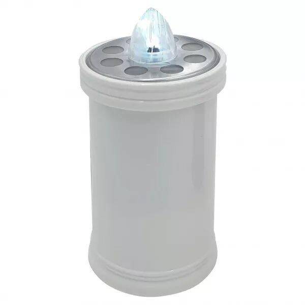 VELAMP - Bougie votive Led 15,2 cm, dur�e 90 jours, blanche avec lumi�re blanche fixe (IL019-B)