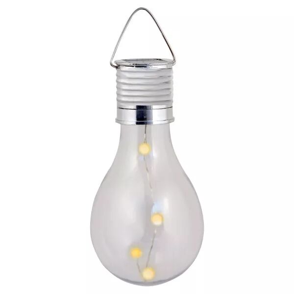 VELAMP - BULB LIGHT: lampe solaire 4 mini LED. Forme ampoule (SPK08)