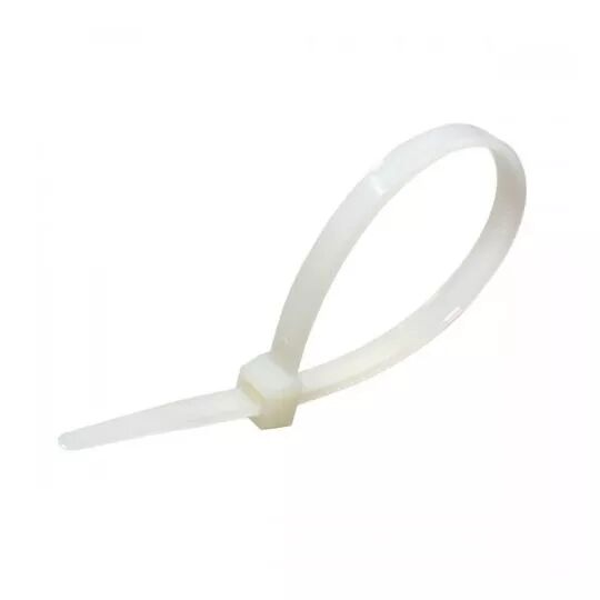 VELAMP - Colliers de fixation en nylon. Blancs.   7,6x550 - 50pces (MG130)