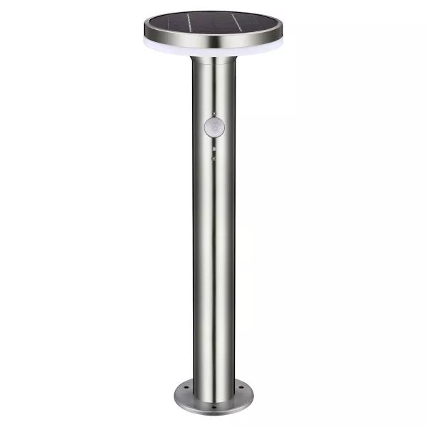VELAMP - DEVILS TOWER: Borne LED solaire 600 lumen. D�tecteur de mouvements (SL340)
