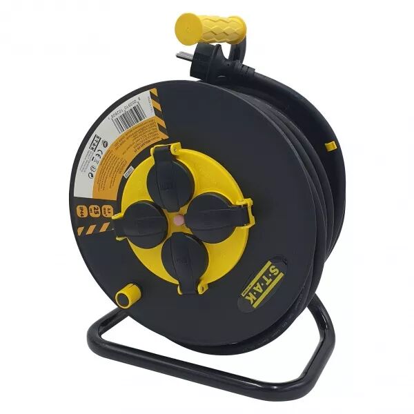 VELAMP - Enrouleur chantier 4 prises IP44 H07RN-F3G 2.5mm2 40m NF,CE (REELART-FR-40)