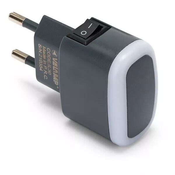 VELAMP - FROOT: veilleuse LED avec interrupteur ON/OFF. Anthracite (IL30)