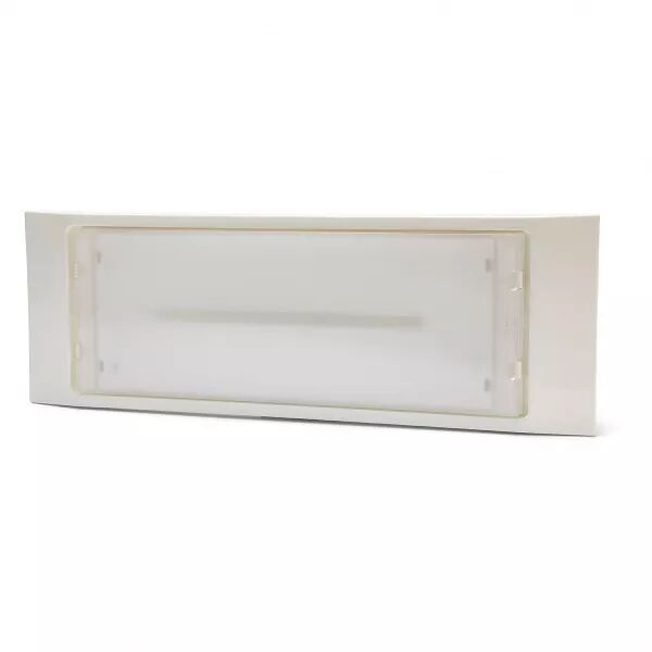VELAMP - HOLLY: Bloc de secours LED ultra fin, 140 lumen, 2h, IP65. Perm + non perm. (ER122)