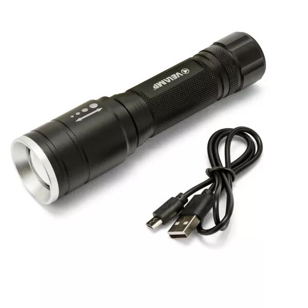 VELAMP - HUNTER : torche rechargeable LED 5W avec fonction zoom IP44 (IR533)