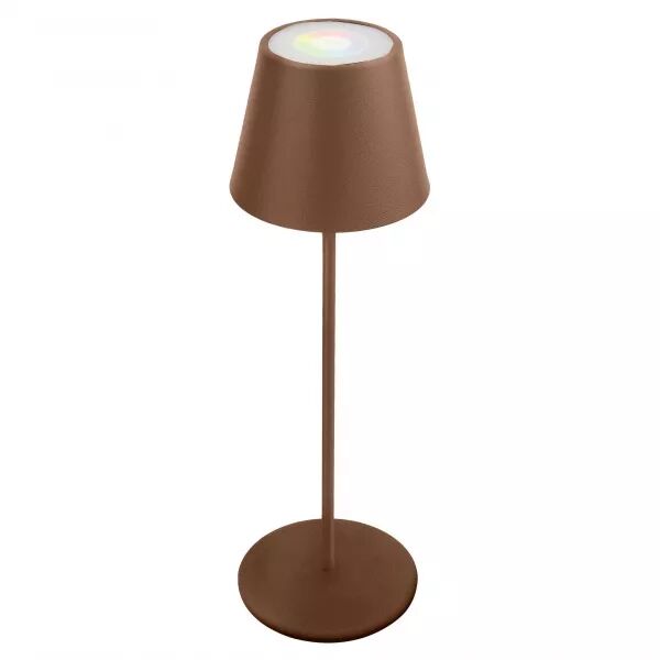 VELAMP - Lampe de table LED rechargeable, variateur tactile, blanc + RGB, IP54. Cort�n (TL1908-C)