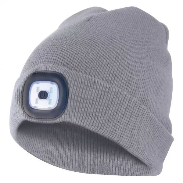 VELAMP - LIGHTHOUSE : Bonnet �  LED 100 Lumens rechargeable gris clair (CAP01)