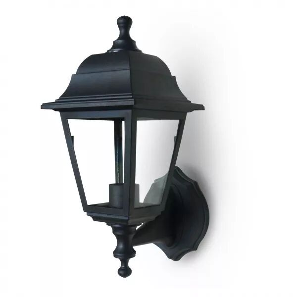 VELAMP - MANAUS: Applique murale Vintage \ up&down\ , E27, IP44 en plastique. Noir (IS719)