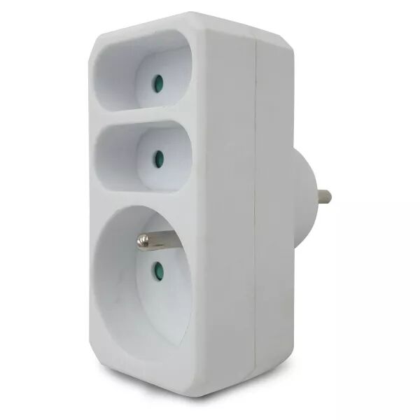 VELAMP - Multiprise 3 prises �lectriques frontales 16A + 2x6A (ADAT-FR-3)