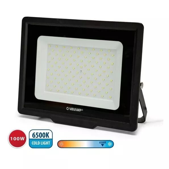 VELAMP - PADLIGHT POWER, projecteur LED SMD 100W IP65 noir 6500K (IS781)