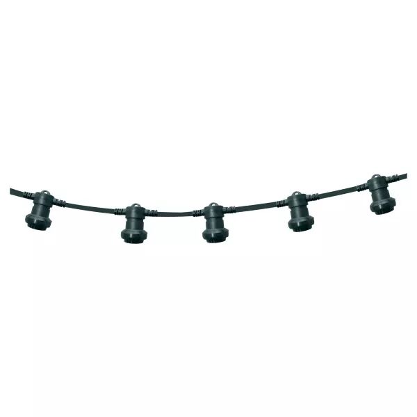 VELAMP - PARTY LIGHT: Guirlande lumineuse IP44 extensible 20m, 20 x E27,vert fonc� (PS200G)
