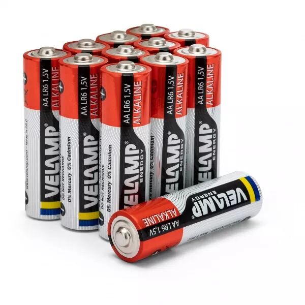 VELAMP - Pile alcaline, LR6 AA, 1,5 V - Paquet de 12 (LR6/12PACK)