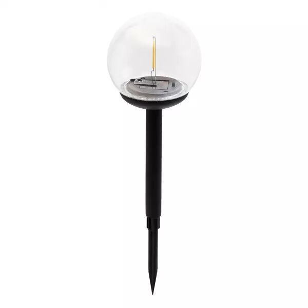 VELAMP - Piquet solaire, LED effet \ filament\ , diam�tre 10cm. Noir (SPK22)