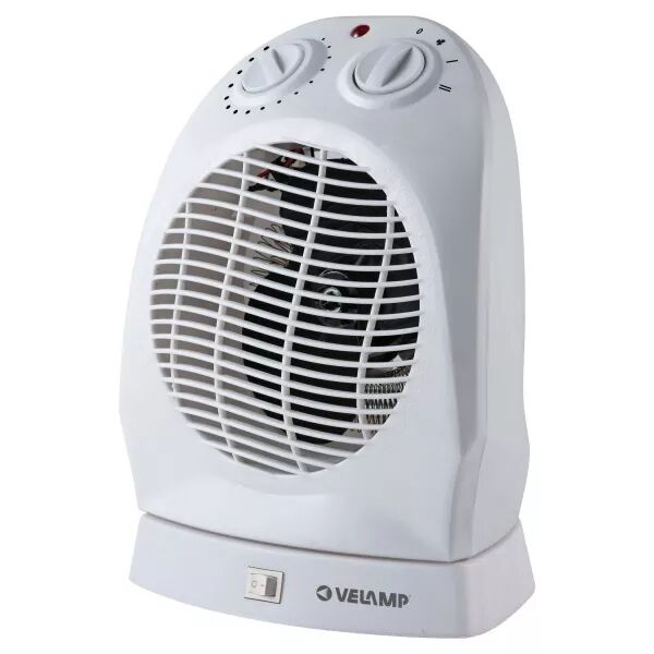 VELAMP - Radiateur soufflant 2kW avec rotation automatique. Blanc (PR012-2)