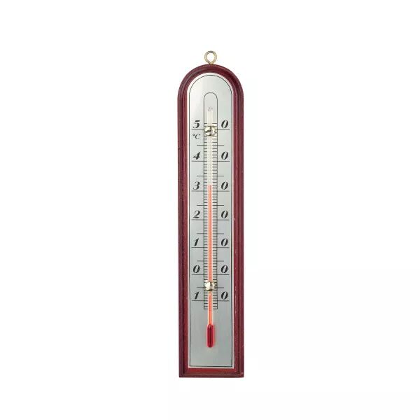 VELAMP - Thermom�tre bois int�rieur/ext�rieur 27cm \ Luxe\  (THERM36)