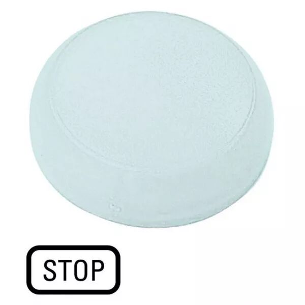 Verrine, voyant lumineux blanc, plate, STOP (218413)