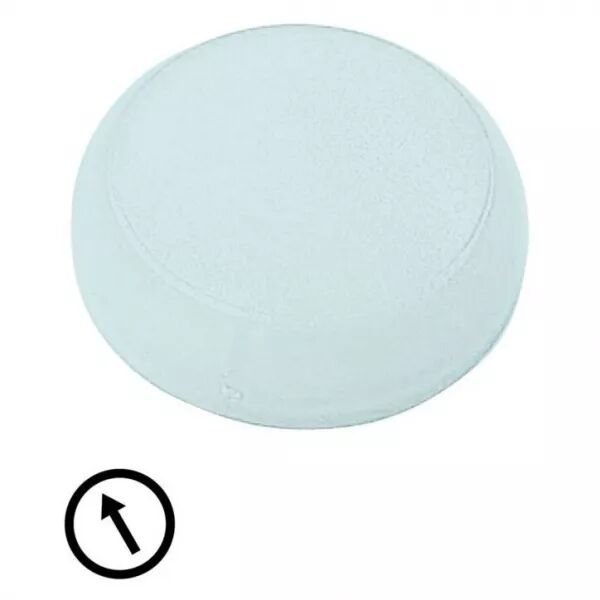 Verrine, voyant lumineux blanc, plate, symbole fl�che (218391)