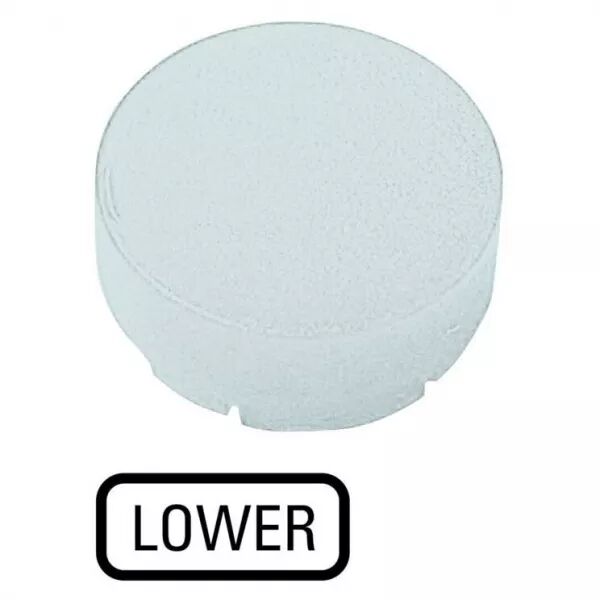 Verrine pour boutons-poussoirs, saillante blanche, LOWER (218383)