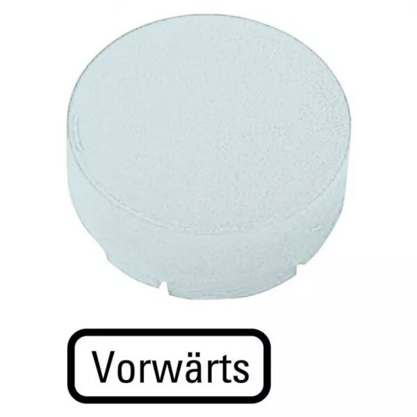 Verrine pour boutons-poussoirs, saillante blanche, MARCHE AVANT (218365)