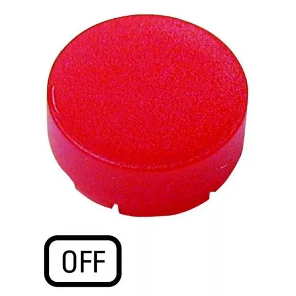 Verrine pour boutons-poussoirs, saillante rouge, OFF (218377)