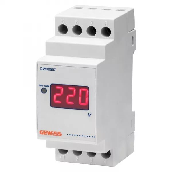 VOLTM�TRE DIGITAL � CONNEXION DIRECTE - 0/500V - 2 MODULES - GW96867