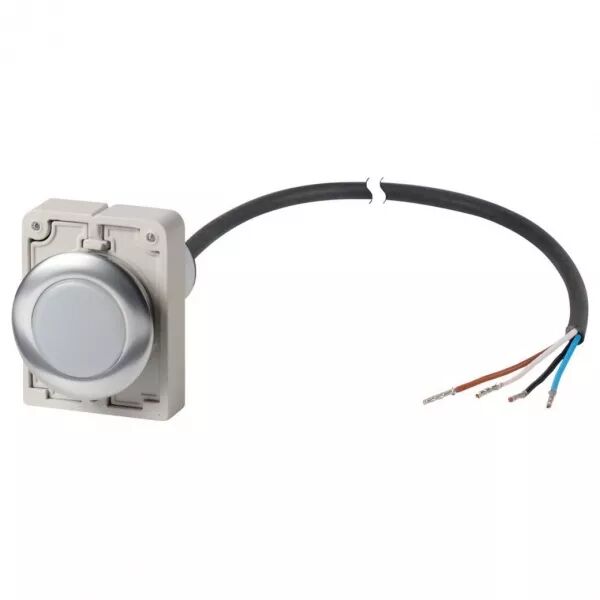 Voyant lumineux, blanc, 24 V AC/DC, cable extr�mit� ouverte, 4-pole, 1 m (185957)
