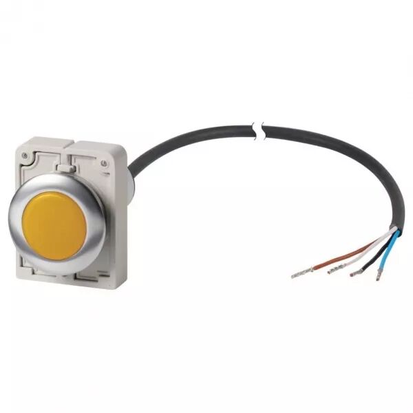 Voyant lumineux, jaune, 24 V AC/DC, cable extr�mit� ouverte, 4-pole, 1 m (185956)