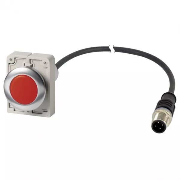 Voyant lumineux, rouge, 24 V AC/DC, cable et connecteur M12A, 4-pole, 1 m (186011)