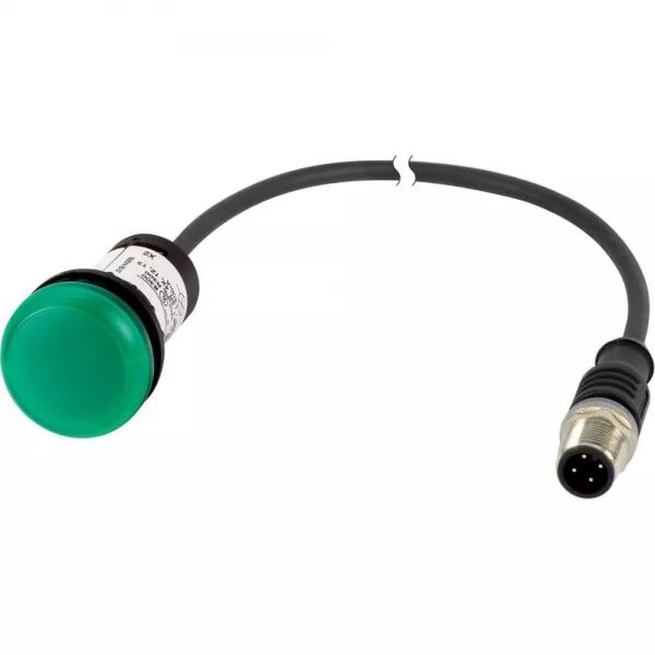 VOYANT LUMINEUX,24V,VERT,C�BLE,0,2M,M12A