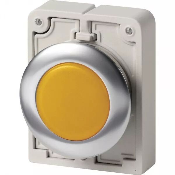 VOYANT LUMINEUX,30MM,AFFLEUR.,JAUNE