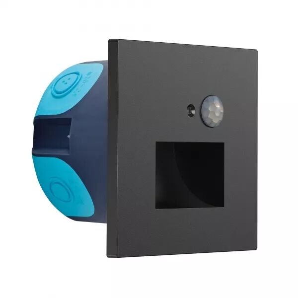 WALL - ENCASTR� MUR NOIR PIR SENSOR 3CCT 27-30-4000K 2W 20LM