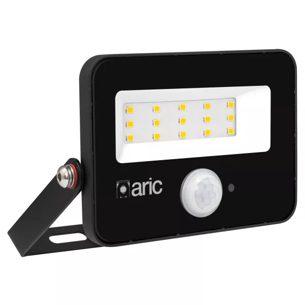 WINK 2 PIR sensor - Proj. Ext. IP65 IK08, noir, LED 110� 10W 3000K 1000lm (51300)