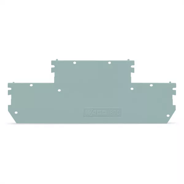 X-COM plaque extremite gris870-168