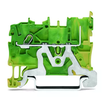 X-COM\'S  : Borne de protection 1C / 1 broche / 1,0 (1,5) mm� / Vert-Jaune (2020-1207)