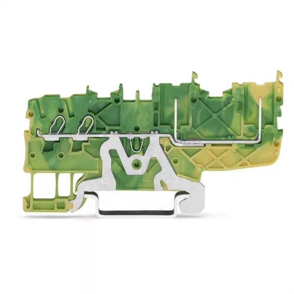 X-COM\'S  : Borne de protection 2C / 2 broches / 1,0 (1,5) mm� / Vert-Jaune (2020-1407)