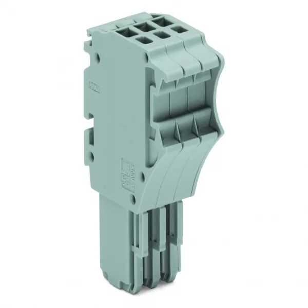 X-COM\'S  : Connecteur femelle 1C / 3 p�les / Gris (2020-103)