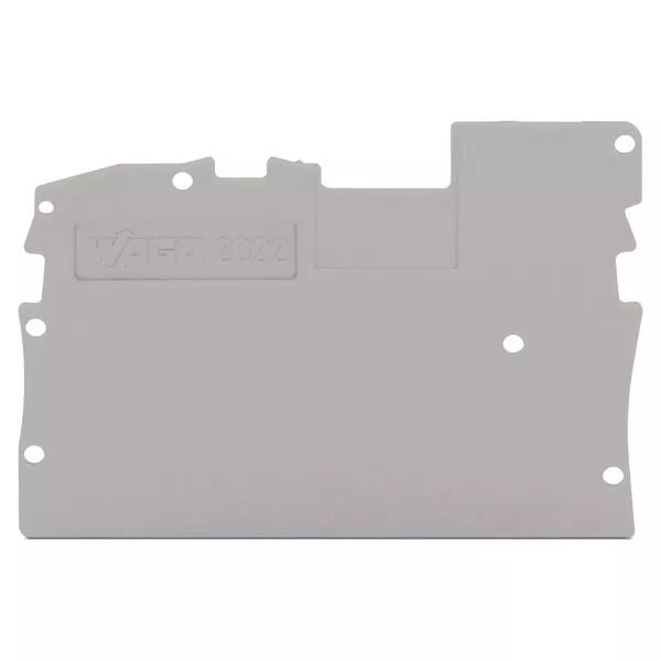 X-COM\'S  : Plaque d\'extr�mit� et interm�diaire 1C / 1 broche / Gris (2022-1291)