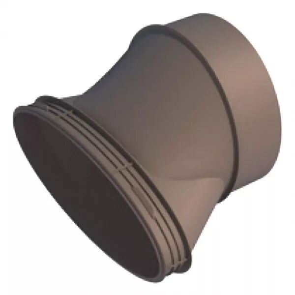 Xac 125 - adapteur oval 125 mm pour cdp 6x75 reseaux clip & go (464067)