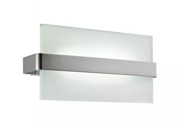 ZINK 2 - APPLIQUE MURALE ACIER ET VERRE SATIN�, R7S, LPE NON FOURNIE