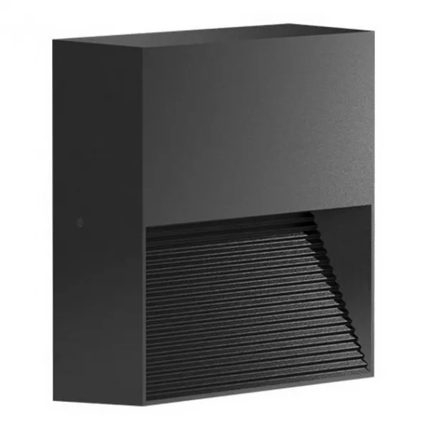 ZYKOS APPARENT CARRE NOIR 8W 2900K-IP65-IK08 400lm (301817)