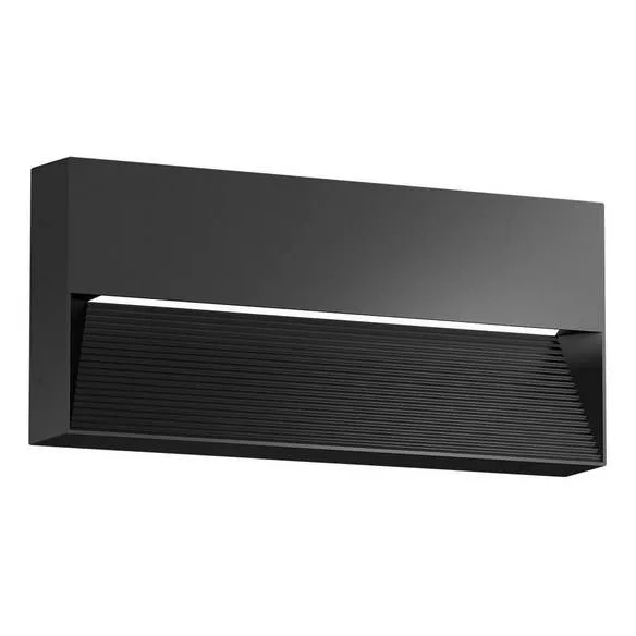 ZYKOS APPARENT RECTANGULAIRE NOIR 10W 2900K-IP65-IK08 500lm (301819)