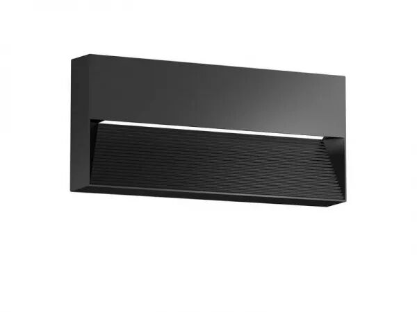 ZYKOS APPARENT RECTANGULAIRE NOIR 5W 2900K-IP65-IK09 220LM
