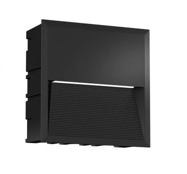 ZYKOS ENCASTRE CARRE NOIR 5W 2900K-IP65-IK09 220LM